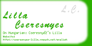 lilla cseresnyes business card